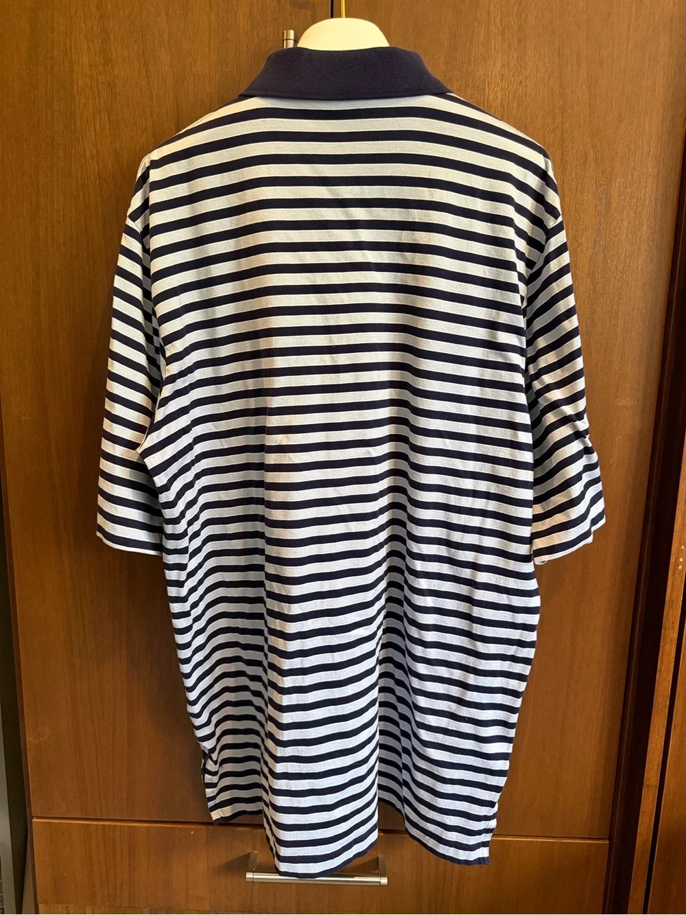 Ralph Lauren Polo Golf Navy & Light Blue Striped Short-Sleeve Polo